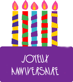 Gif animé joyeux anniversaire bougies